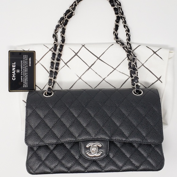 CHANEL Medium Classic Double Flap Caviar NWOT - Picture 3 of 8